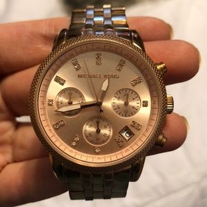 Rose gold Michael Kors watch
